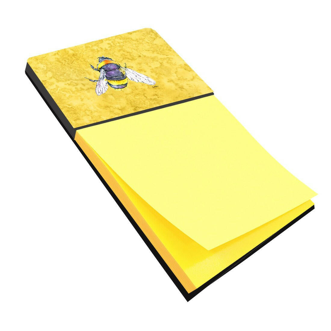 Bee on Yellow Refiillable Sticky Note Holder or Postit Note Dispenser 8852SN by Caroline's Treasures