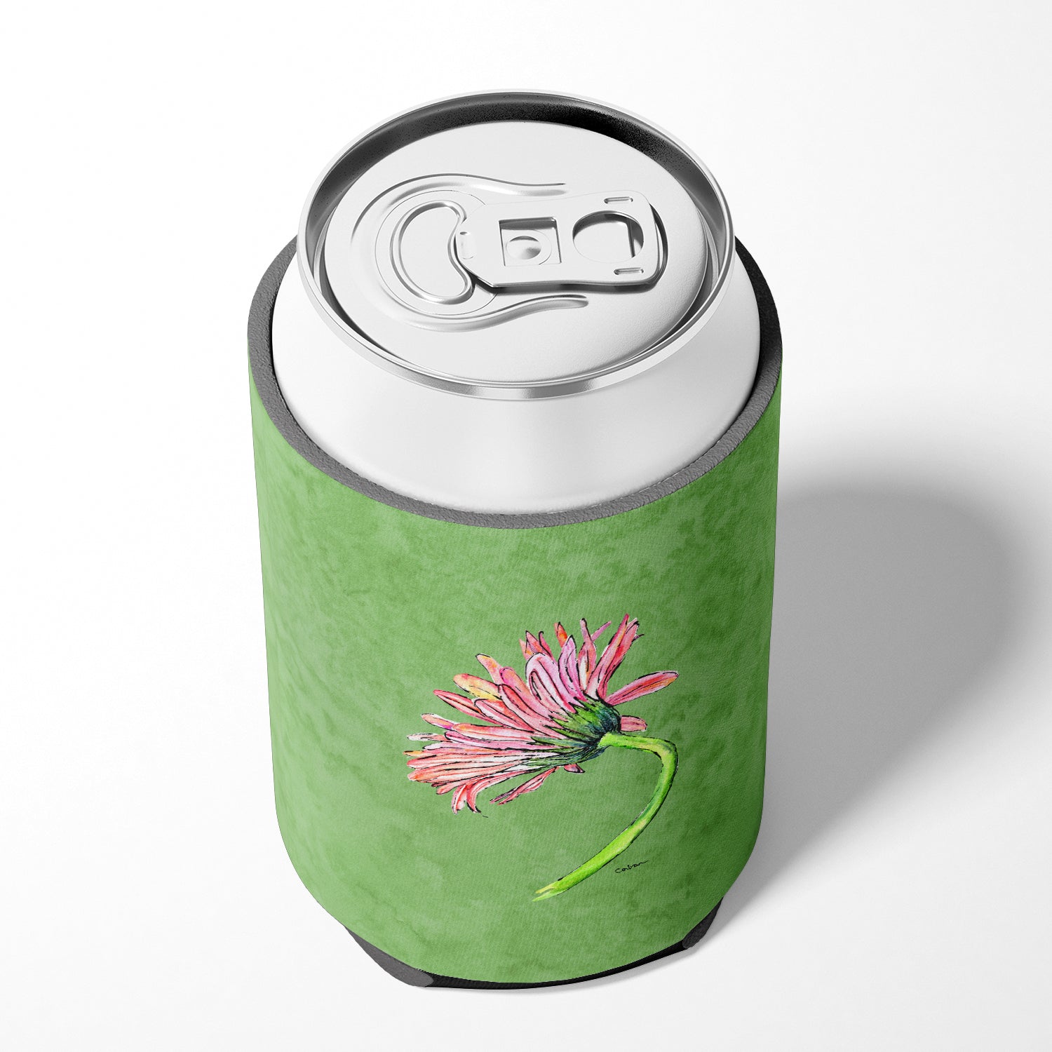 Gerber Daisy Pink Can or Bottle Beverage Insulator Hugger