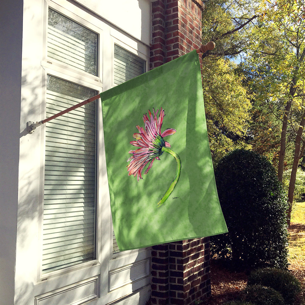 Gerber Daisy Pink Flag Canvas House Size  the-store.com.