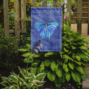 Butterfly on Slate Blue Flag Garden Size