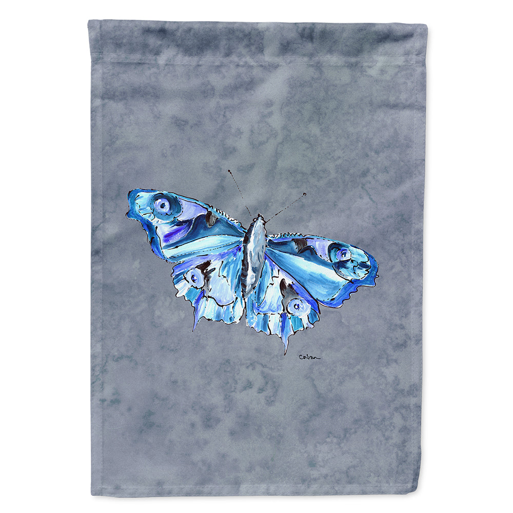 Butterfly on Gray Flag Canvas House Size