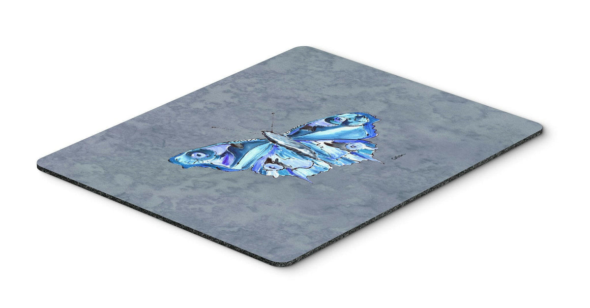 Butterfly on Gray Mouse Pad, Hot Pad or Trivet by Caroline&#39;s Treasures