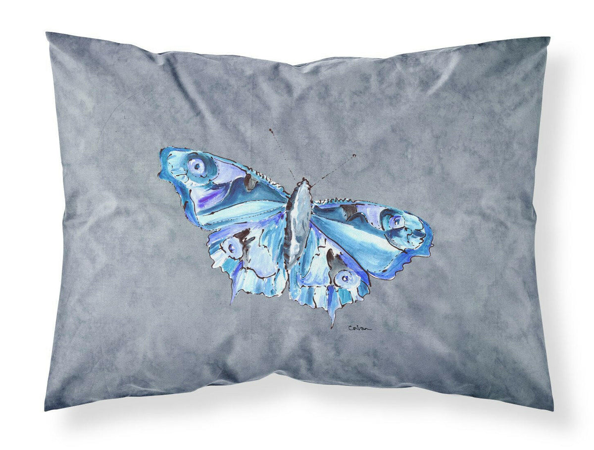 Butterfly on Gray Moisture wicking Fabric standard pillowcase by Caroline&#39;s Treasures