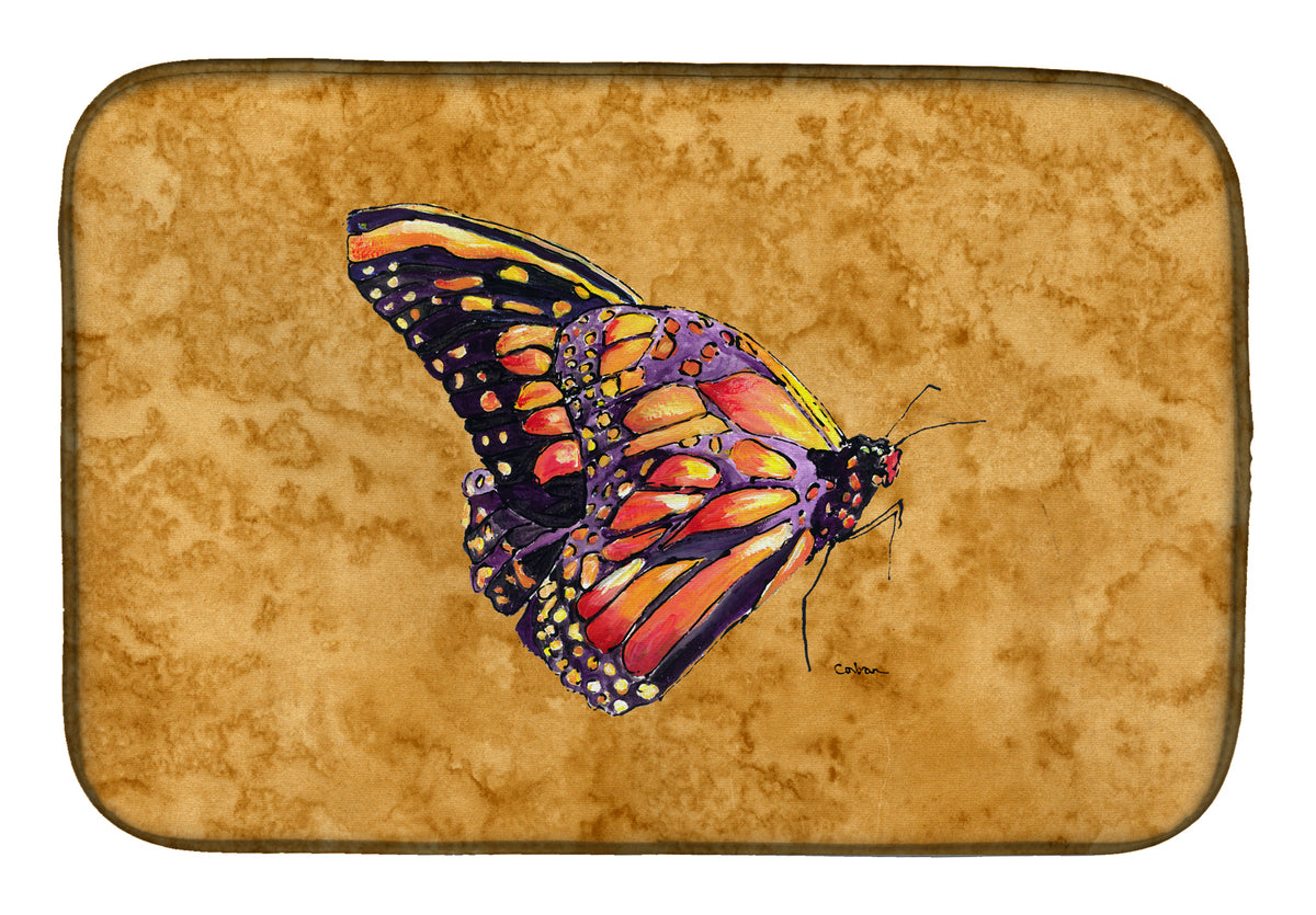Butterfly on Gold Dish Drying Mat 8858DDM  the-store.com.