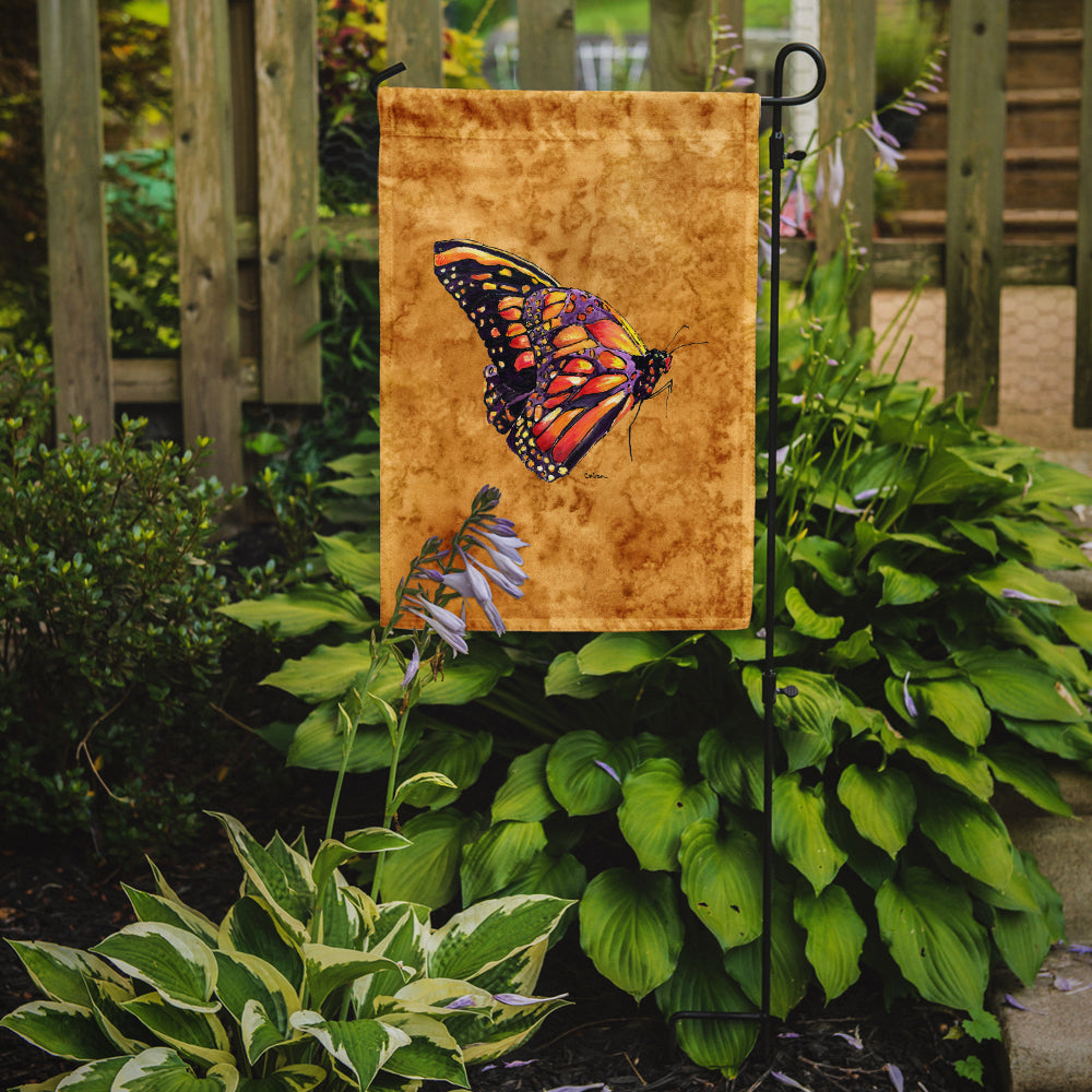 Butterfly on Gold Flag Garden Size