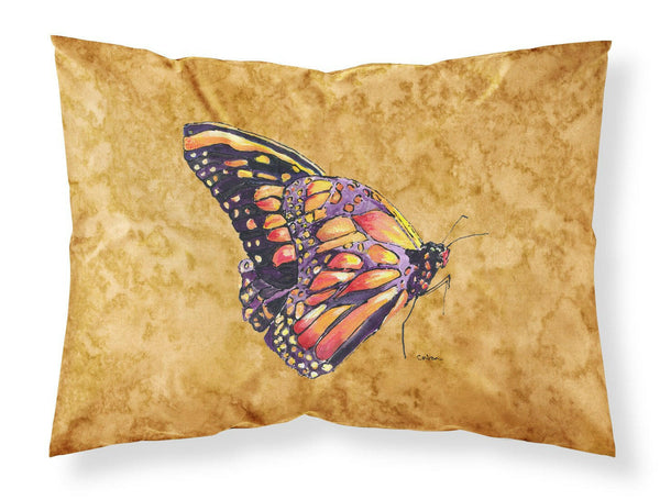 Butterfly on Gold Moisture wicking Fabric standard pillowcase by Caroline's Treasures