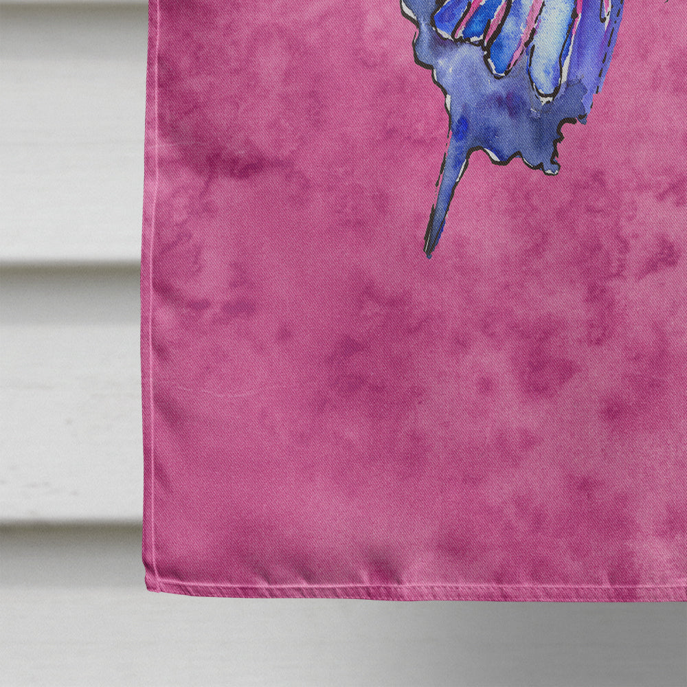 Butterfly on Pink Flag Canvas House Size  the-store.com.