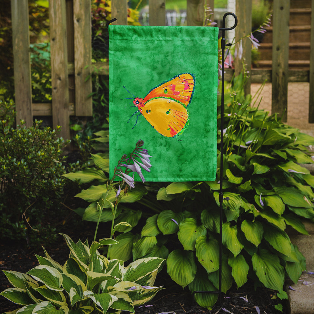 Butterfly Orange on Green Flag Garden Size