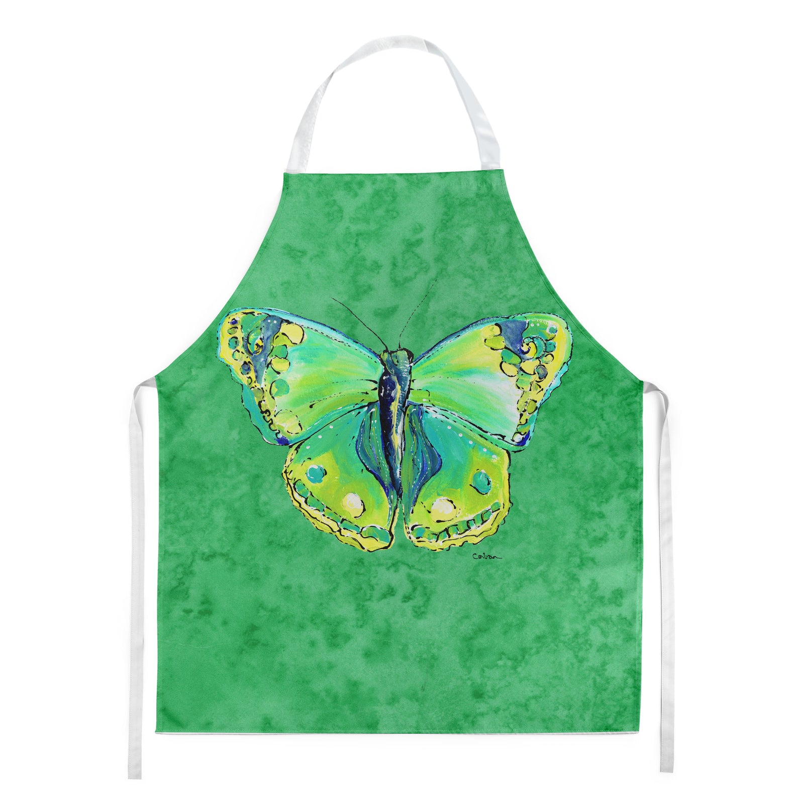 Butterfly Green on Green Apron  the-store.com.