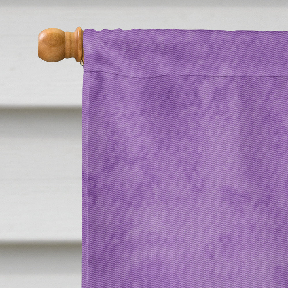 Dragonfly on Purple Flag Canvas House Size