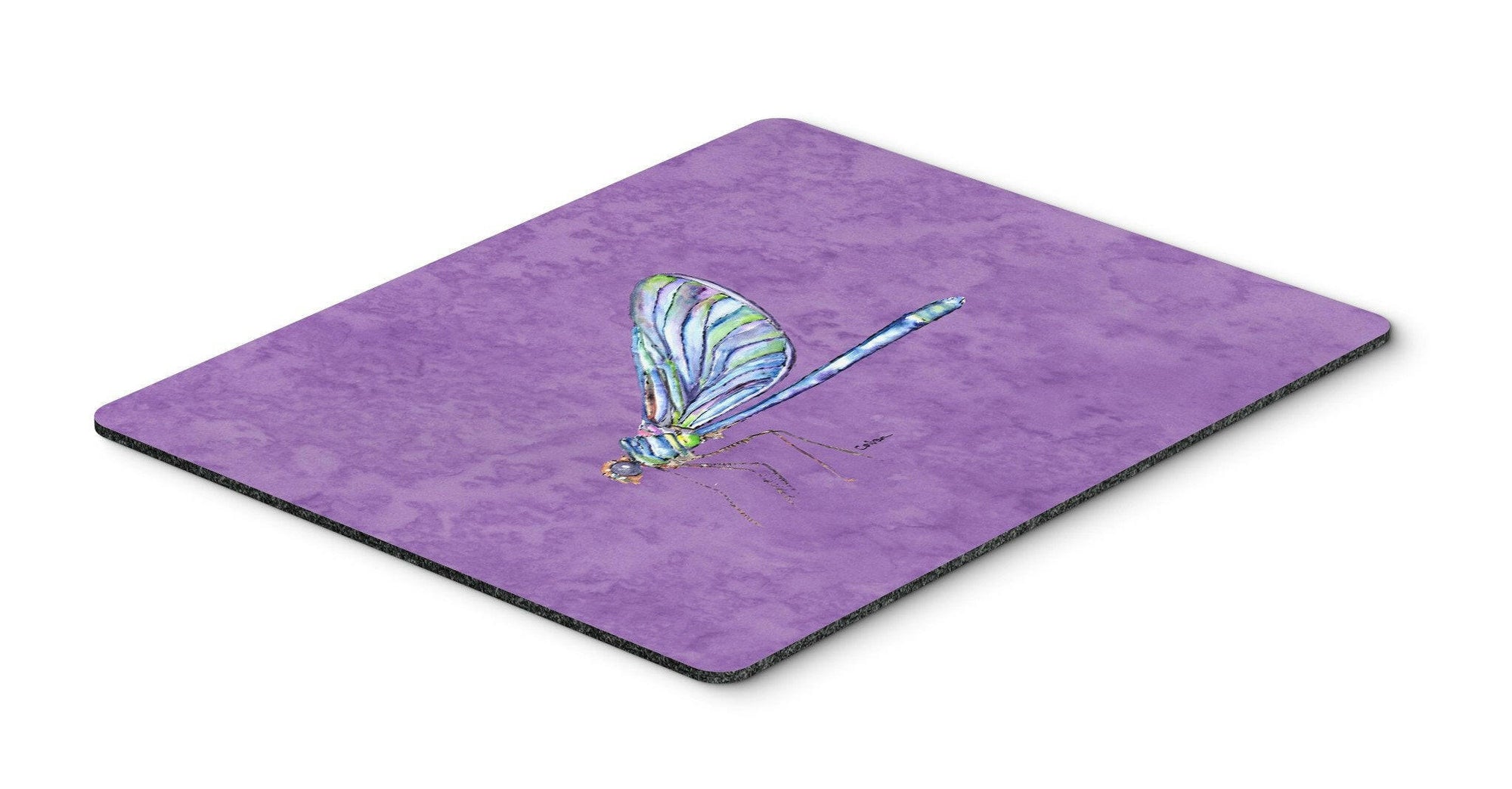 Dragonfly on Purple Mouse Pad, Hot Pad or Trivet by Caroline's Treasures