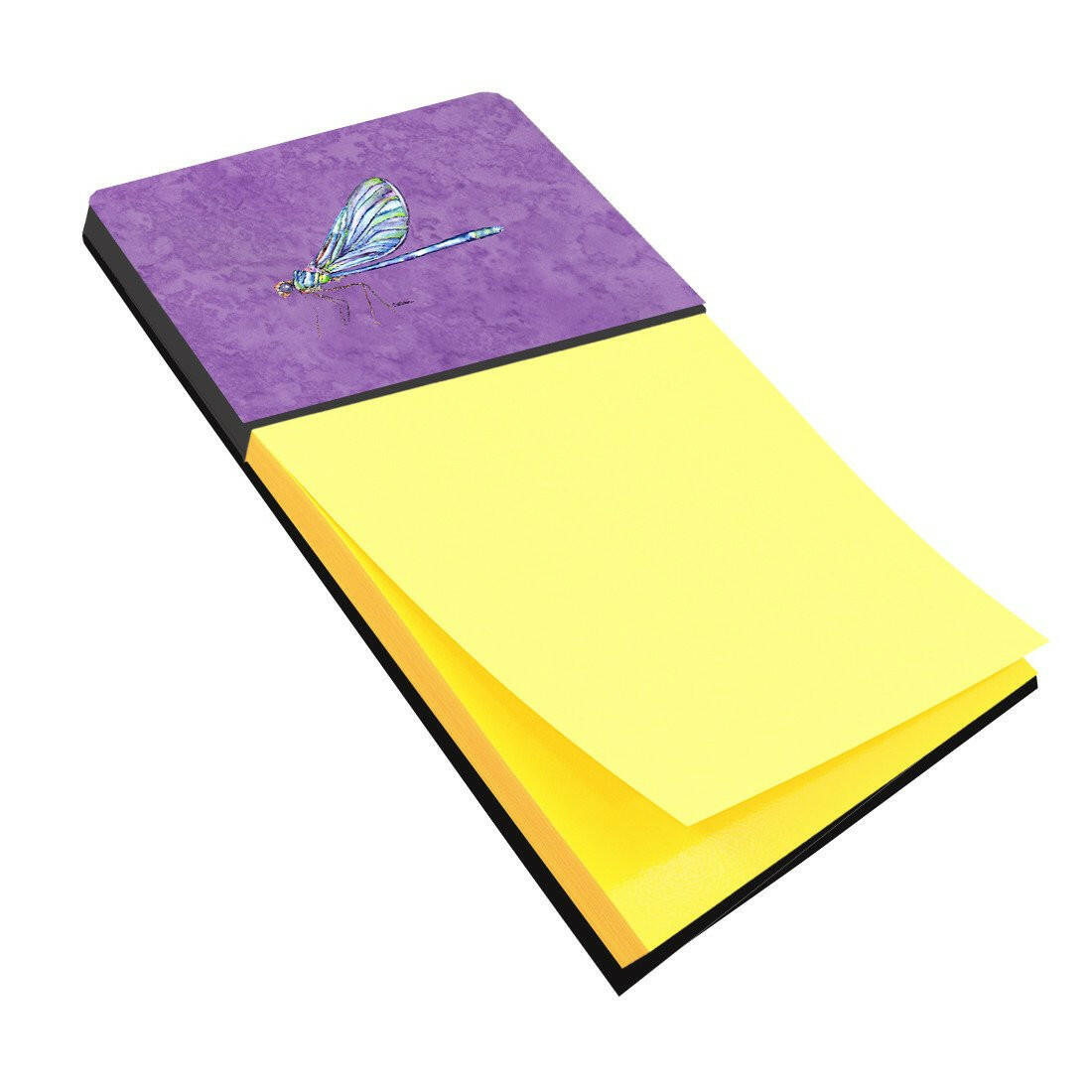 Dragonfly on Purple Refiillable Sticky Note Holder or Postit Note Dispenser 8865SN by Caroline's Treasures