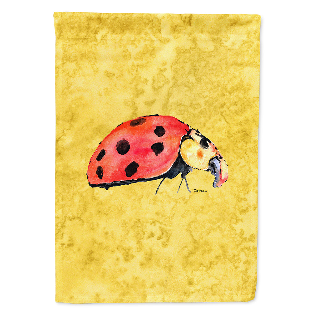 Lady Bug on Yellow Flag Canvas House Size