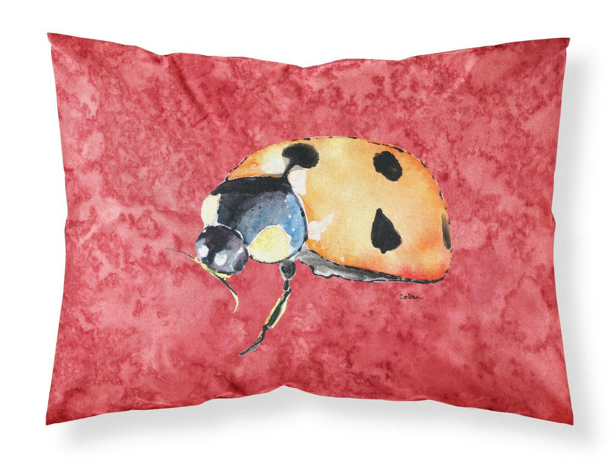 Lady Bug on Red Moisture wicking Fabric standard pillowcase by Caroline&#39;s Treasures