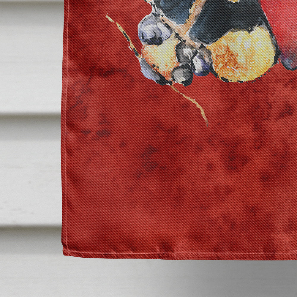 Lady Bug on Deep Red Flag Canvas House Size  the-store.com.