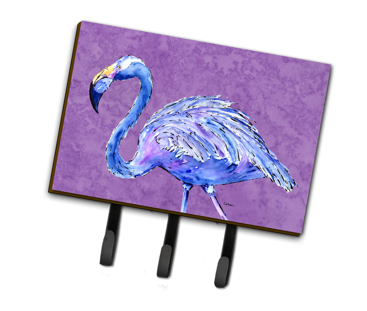 Flamingo on Purple Leash or Key Holder