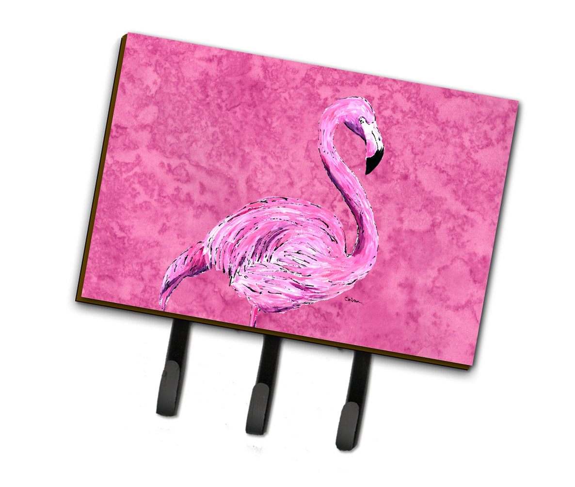 Flamingo on Pink Leash or Key Holder