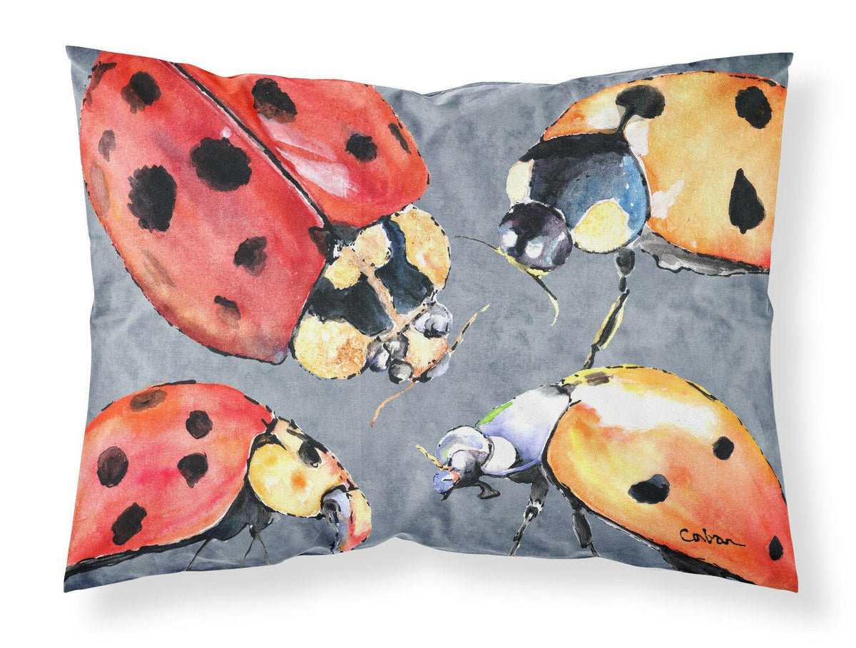 Lady Bug Multiple Moisture wicking Fabric standard pillowcase by Caroline&#39;s Treasures
