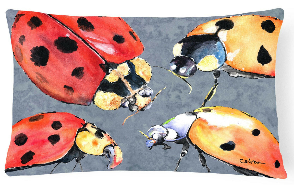 Lady Bug Multiple   Canvas Fabric Decorative Pillow by Caroline&#39;s Treasures