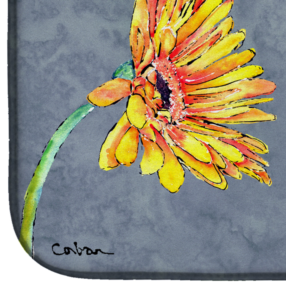 Gerber Daisy and Buttefly Dish Drying Mat 8877DDM  the-store.com.