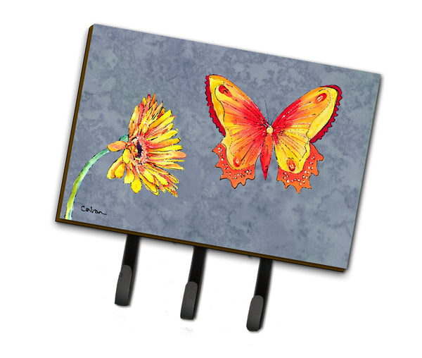 Gerber Daisy and Buttefly Leash or Key Holder