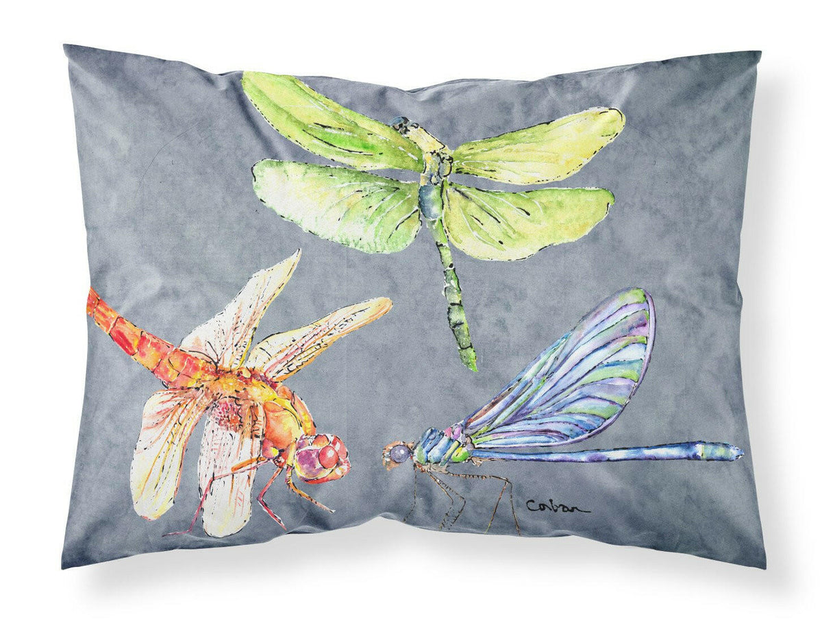Dragonfly Times Three Moisture wicking Fabric standard pillowcase by Caroline&#39;s Treasures