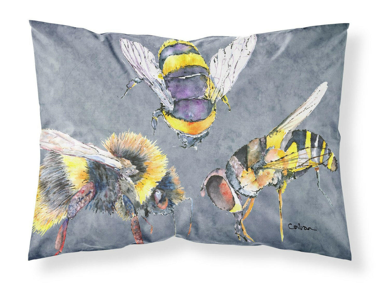 Bee Bees Times Three Moisture wicking Fabric standard pillowcase by Caroline&#39;s Treasures