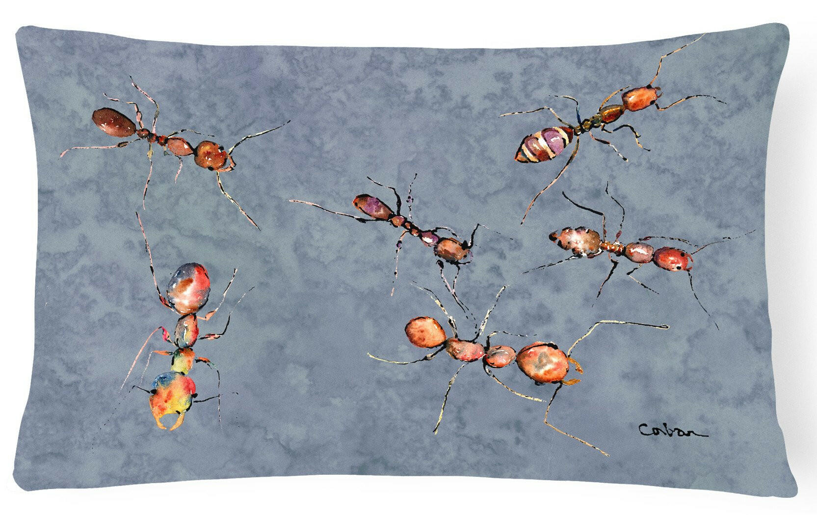 Ants   Canvas Fabric Decorative Pillow by Caroline's Treasures