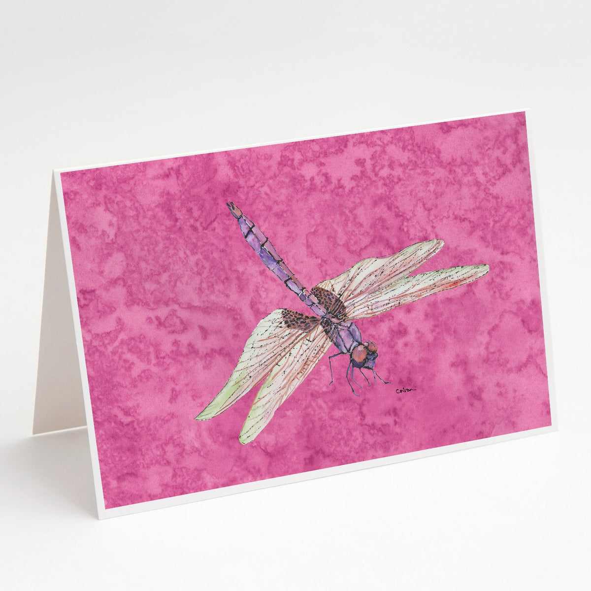Buy this Dragonfly on Pink Greeting Cards and Envelopes Pack of 8