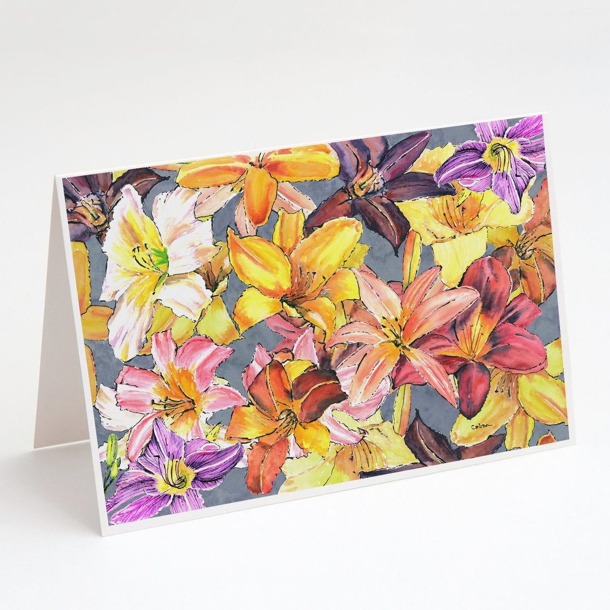 Buy this Day Lillies Greeting Cards and Envelopes Pack of 8