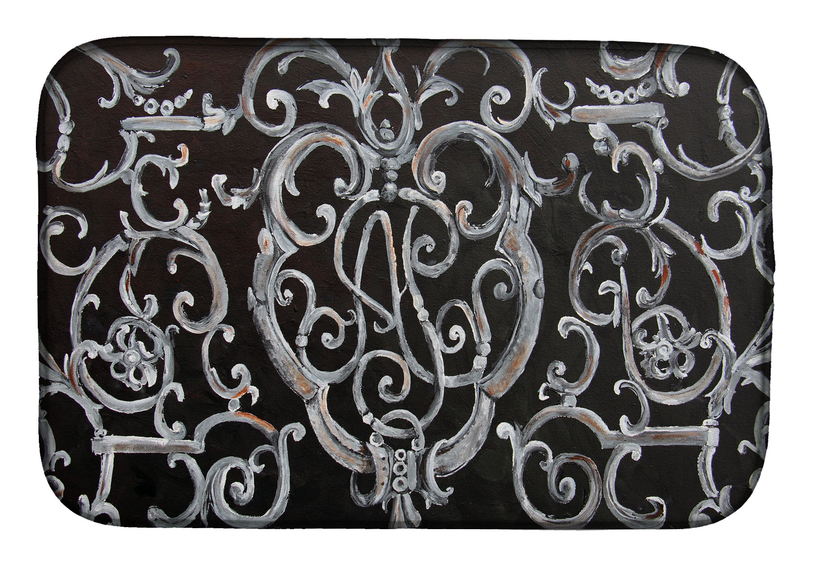 Ironwork Fence Dish Drying Mat 8927DDM  the-store.com.