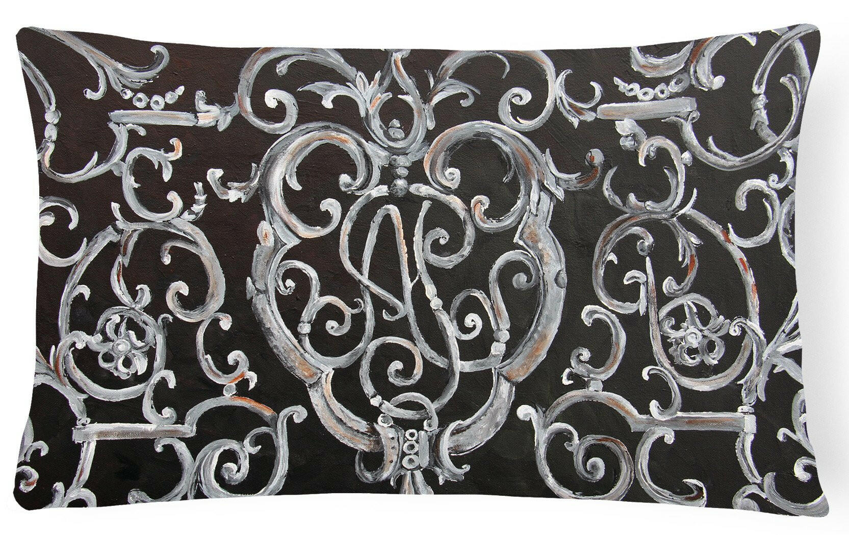 Ironwork Fence Canvas Fabric Decorative Pillow 8927PW1216 by Caroline's Treasures