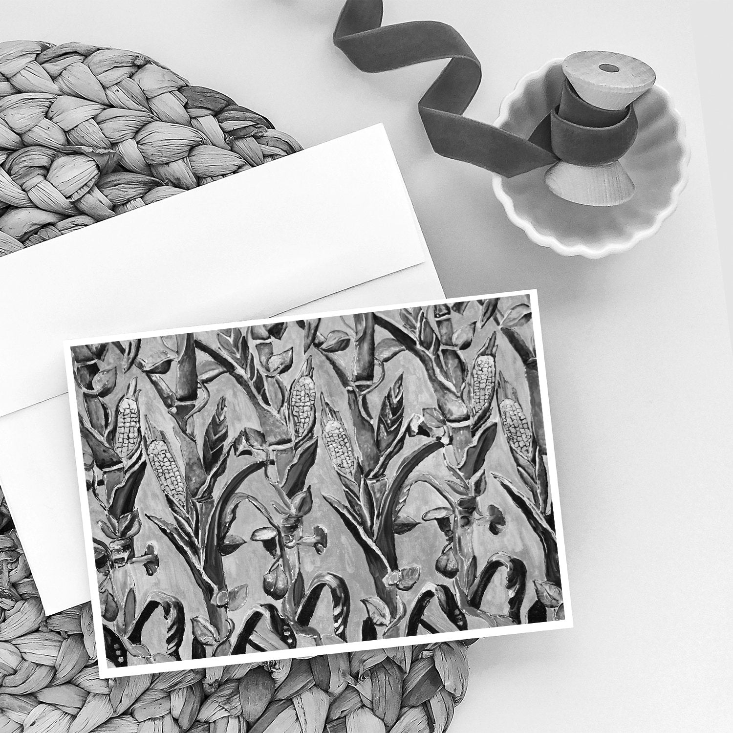 Buy this Corn Ironwork Fence Greeting Cards and Envelopes Pack of 8