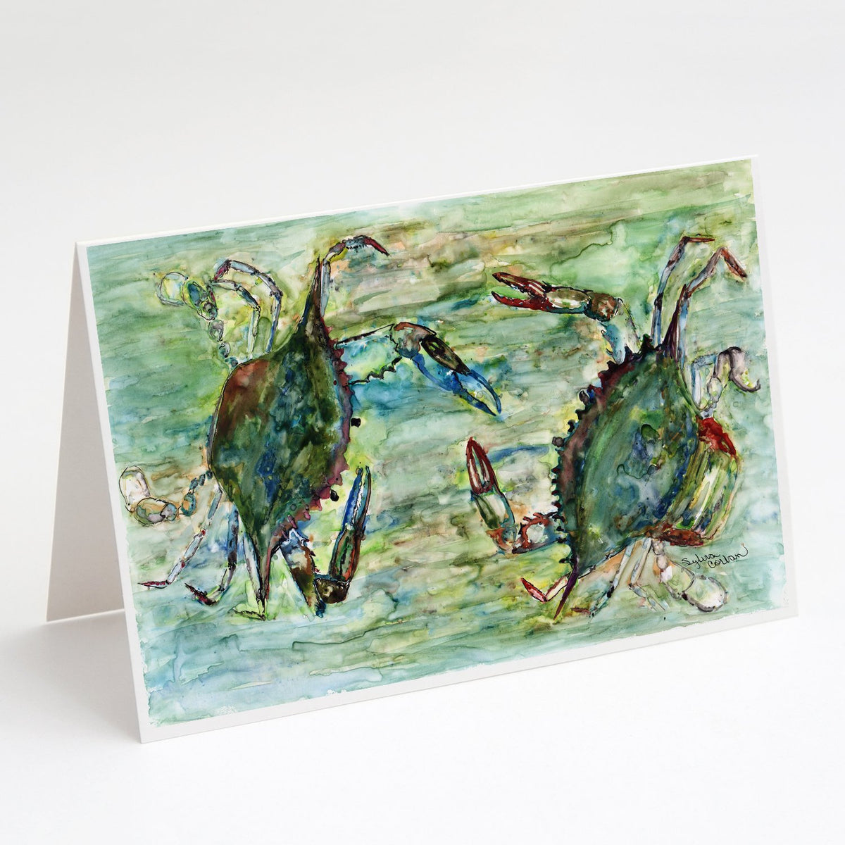 Buy this Blue Crab Standoff Greeting Cards and Envelopes Pack of 8