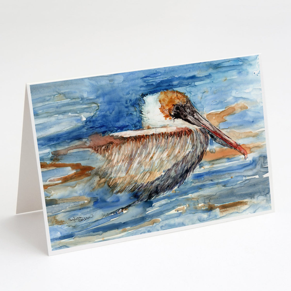 Buy this Pelican in the water Greeting Cards and Envelopes Pack of 8