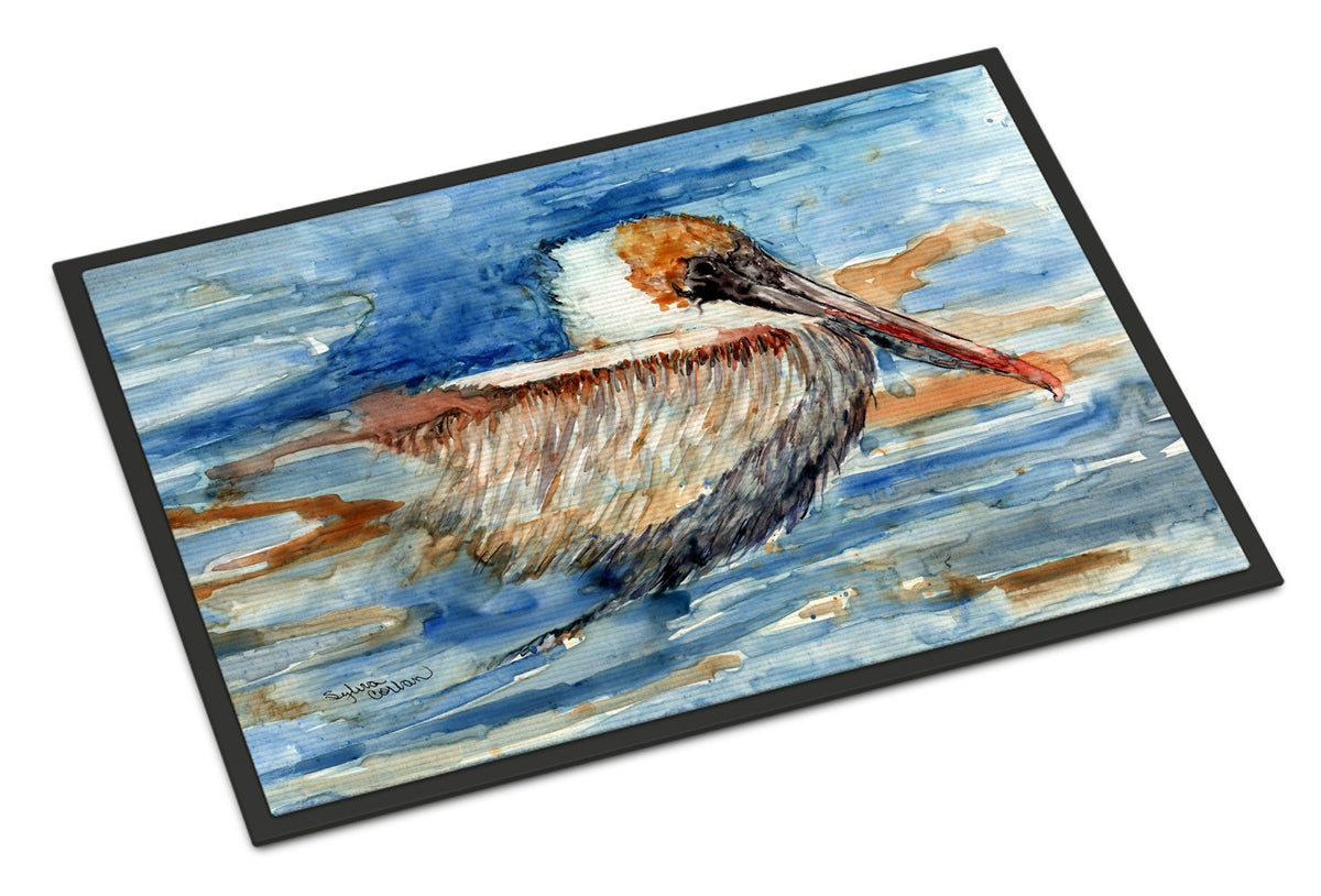 Pelican in the water Indoor or Outdoor Mat 24x36 8942JMAT by Caroline&#39;s Treasures