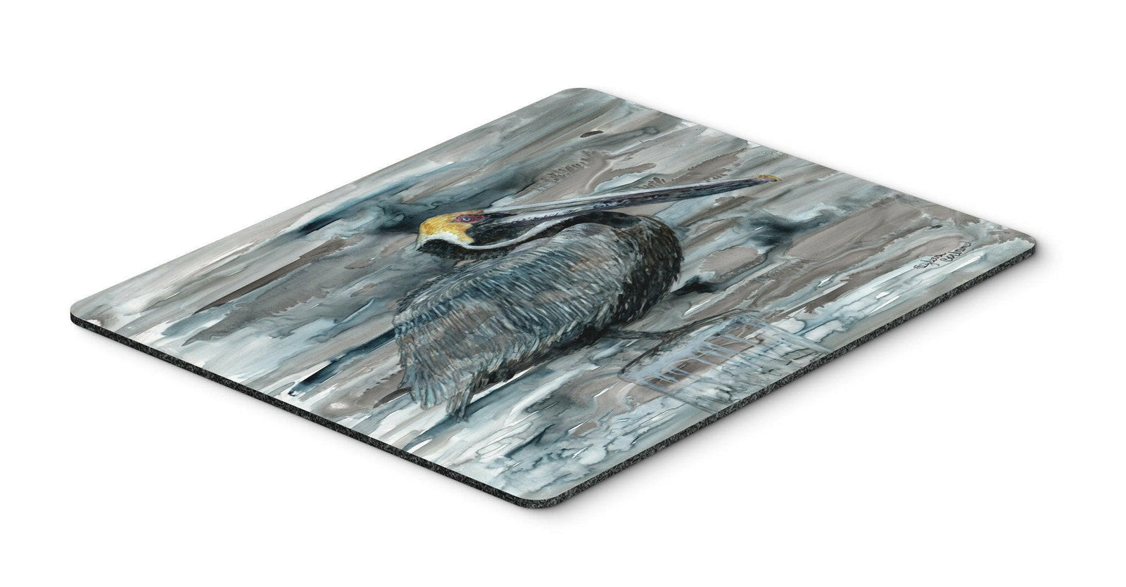 Pelican in Grey Mouse Pad, Hot Pad or Trivet 8946MP by Caroline's Treasures
