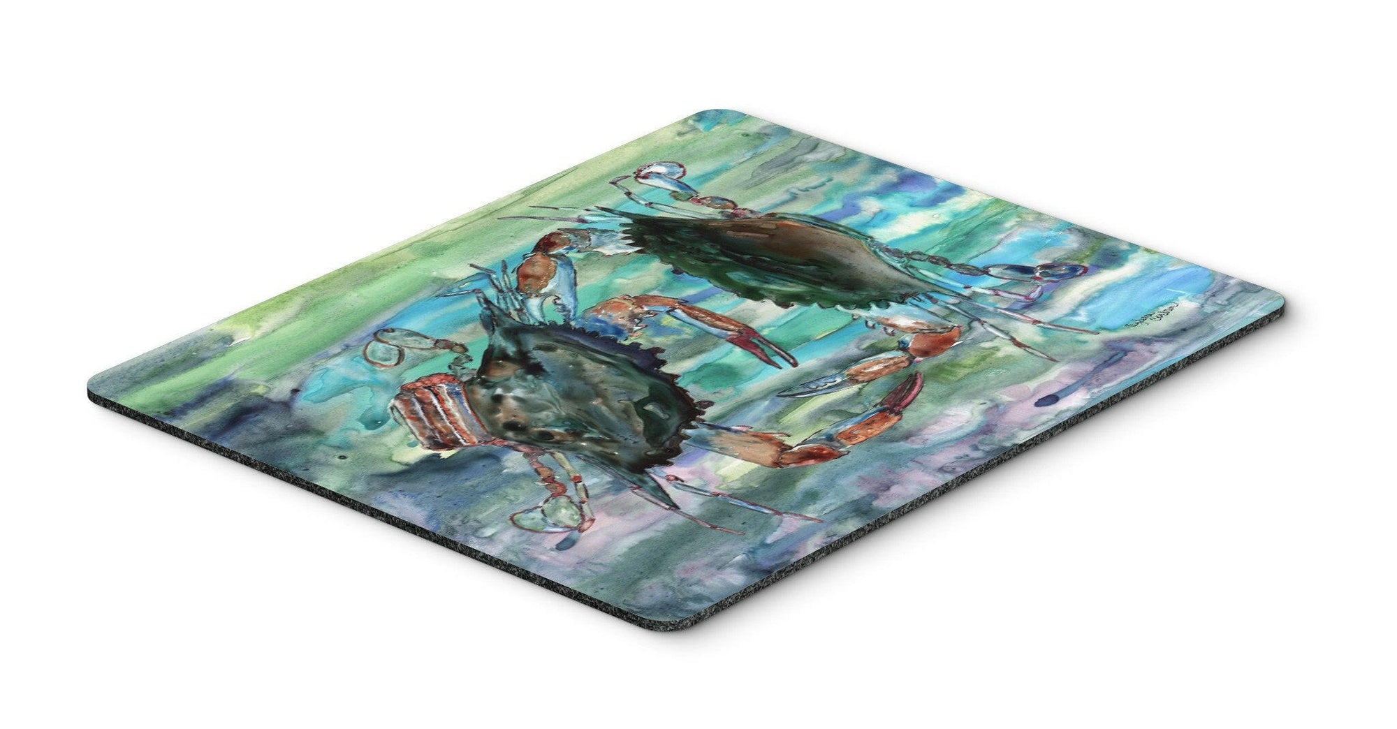 Watery Teal and Purple Crabs Mouse Pad, Hot Pad or Trivet 8954MP by Caroline's Treasures