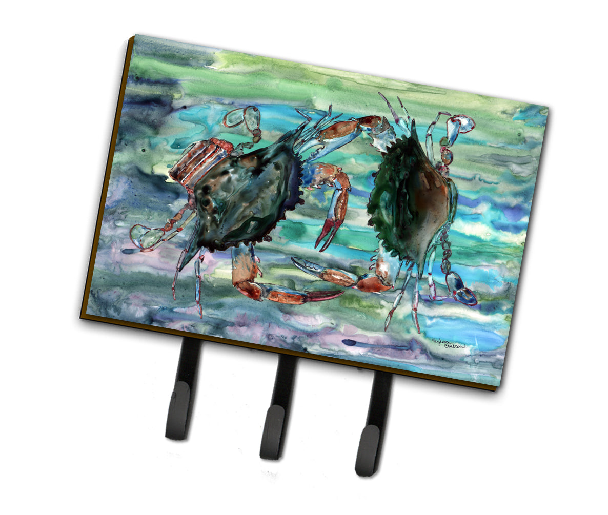 Watery Teal and Purple Crabs Leash or Key Holder 8954TH68  the-store.com.