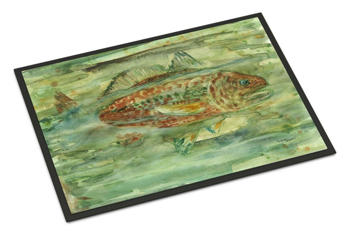 Abstract Red Fish Indoor or Outdoor Mat 24x36 8960JMAT - the-store.com