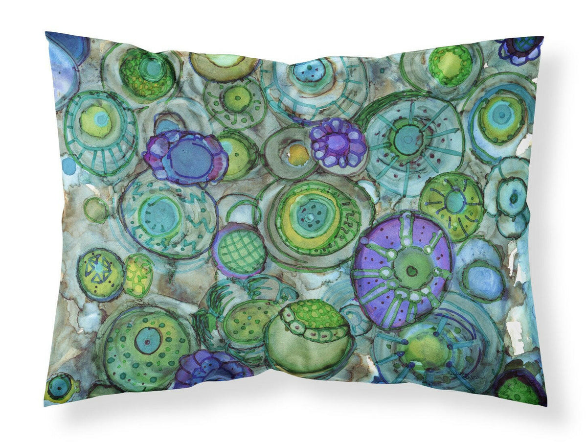 Abstract in Blues and Greens Fabric Standard Pillowcase 8962PILLOWCASE by Caroline&#39;s Treasures