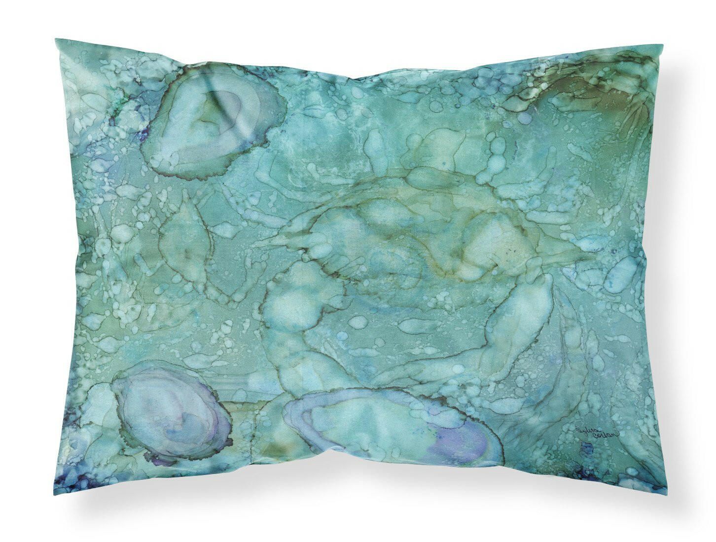 Abstract Crabs and Oysters Fabric Standard Pillowcase 8963PILLOWCASE by Caroline's Treasures