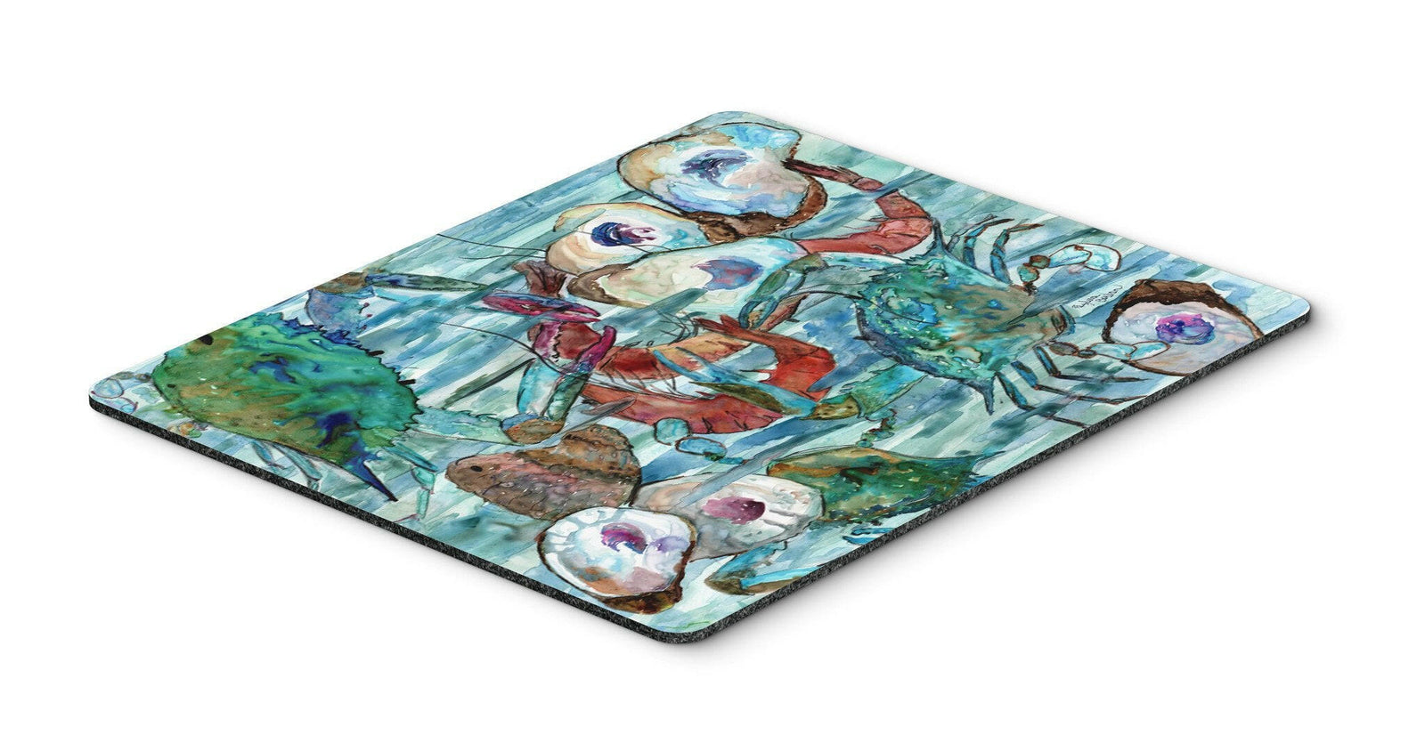 Watery Shrimp, Crabs and Oysters Mouse Pad, Hot Pad or Trivet 8964MP by Caroline's Treasures
