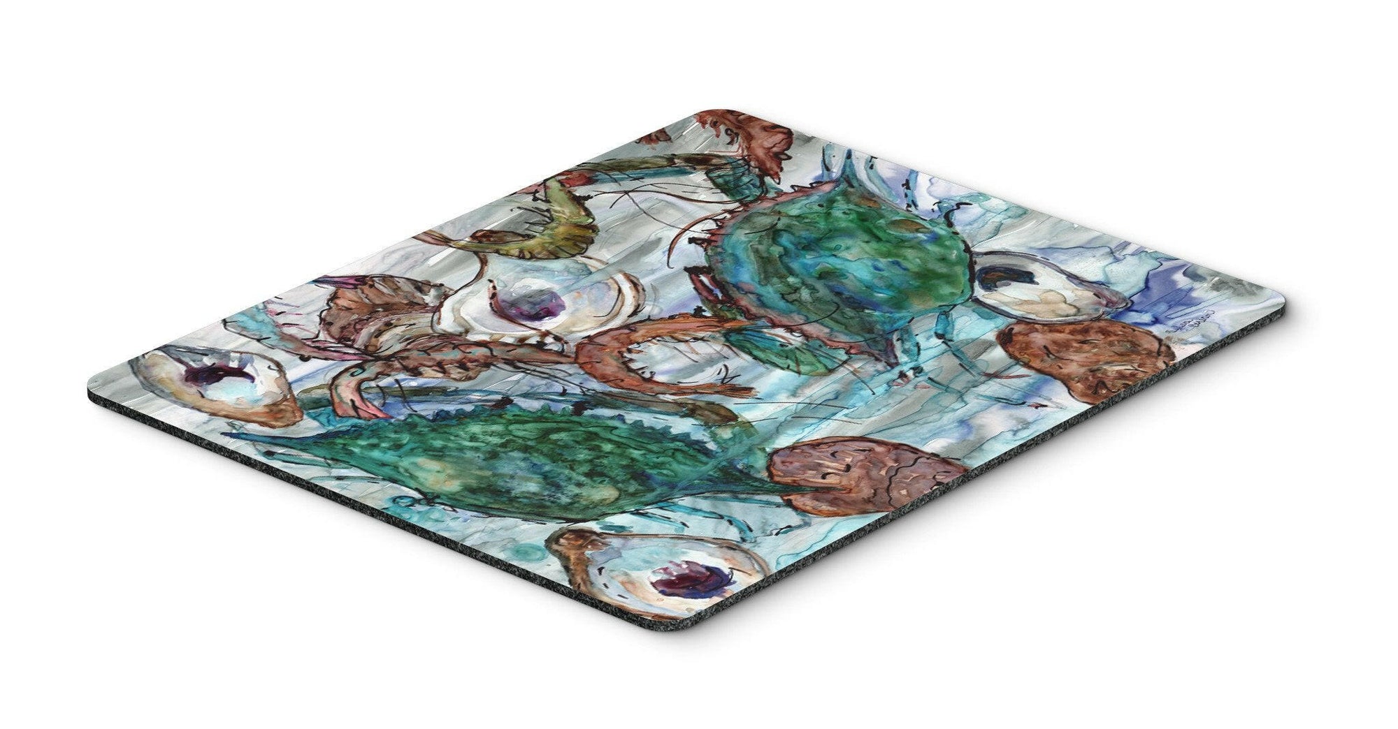 Shrimp, Crabs and Oysters in water Mouse Pad, Hot Pad or Trivet 8965MP by Caroline's Treasures