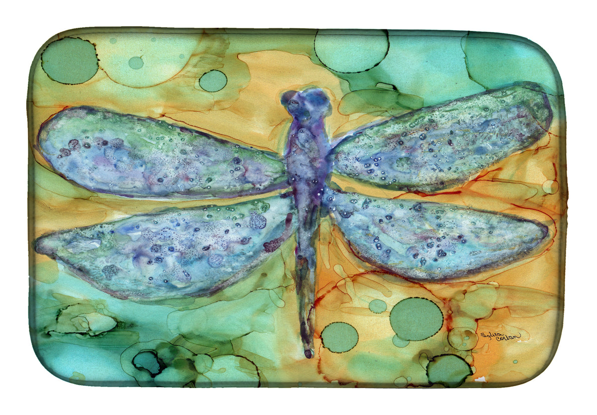 Abstract Dragonfly Dish Drying Mat 8967DDM