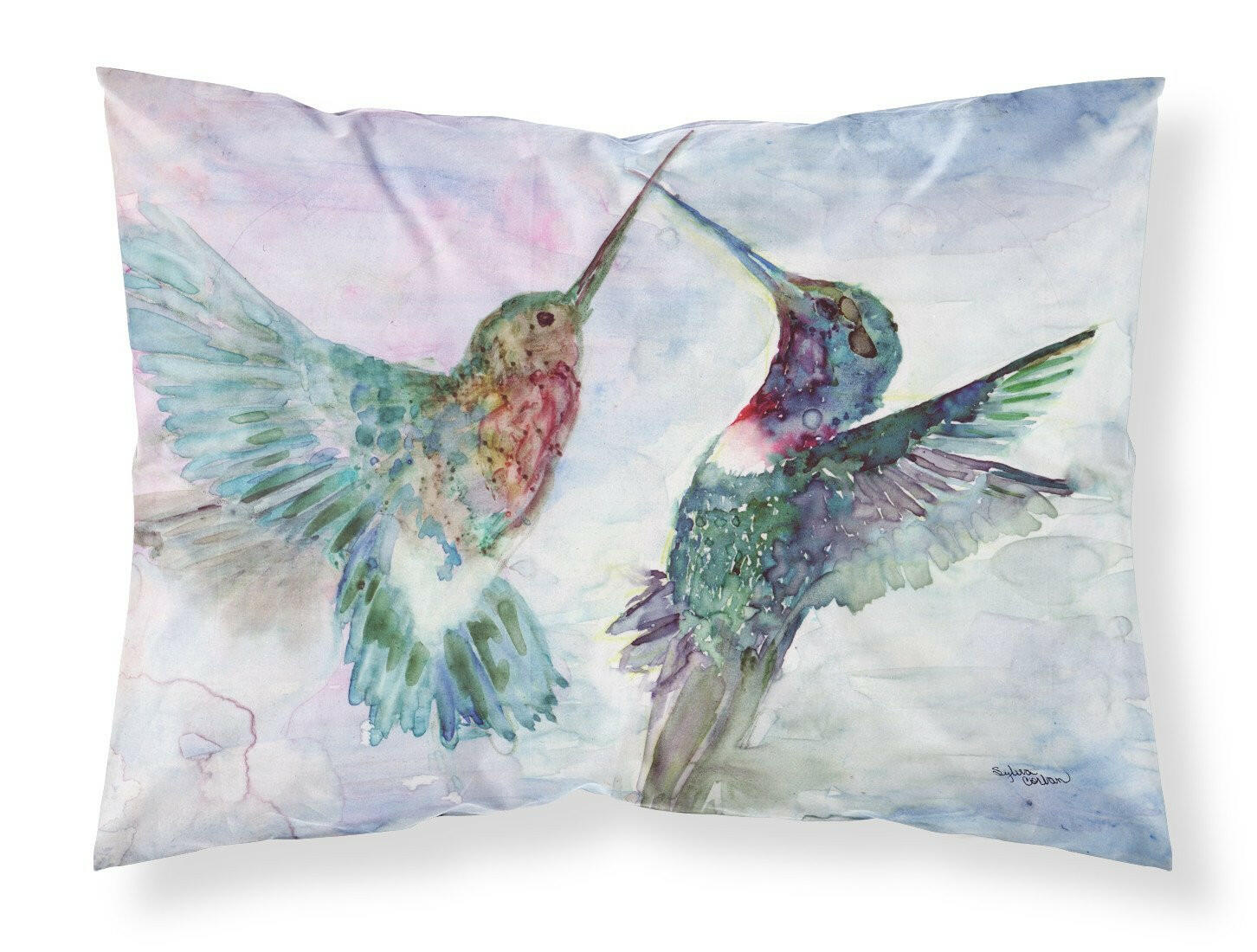 Hummingbird Combat Fabric Standard Pillowcase 8968PILLOWCASE by Caroline's Treasures
