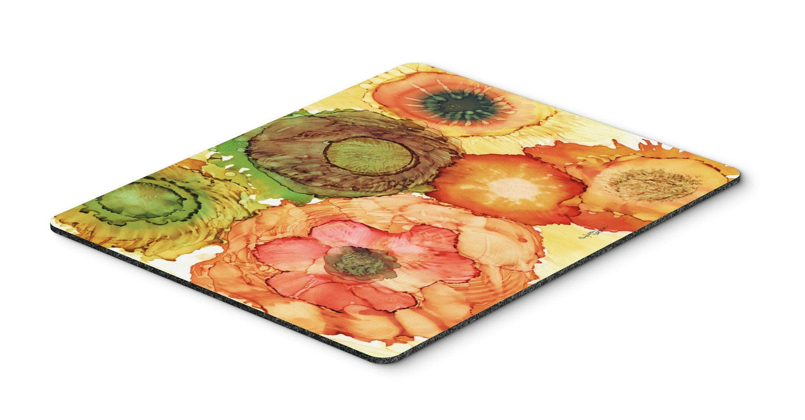 Abstract Flowers Blossoms Mouse Pad, Hot Pad or Trivet 8970MP by Caroline's Treasures