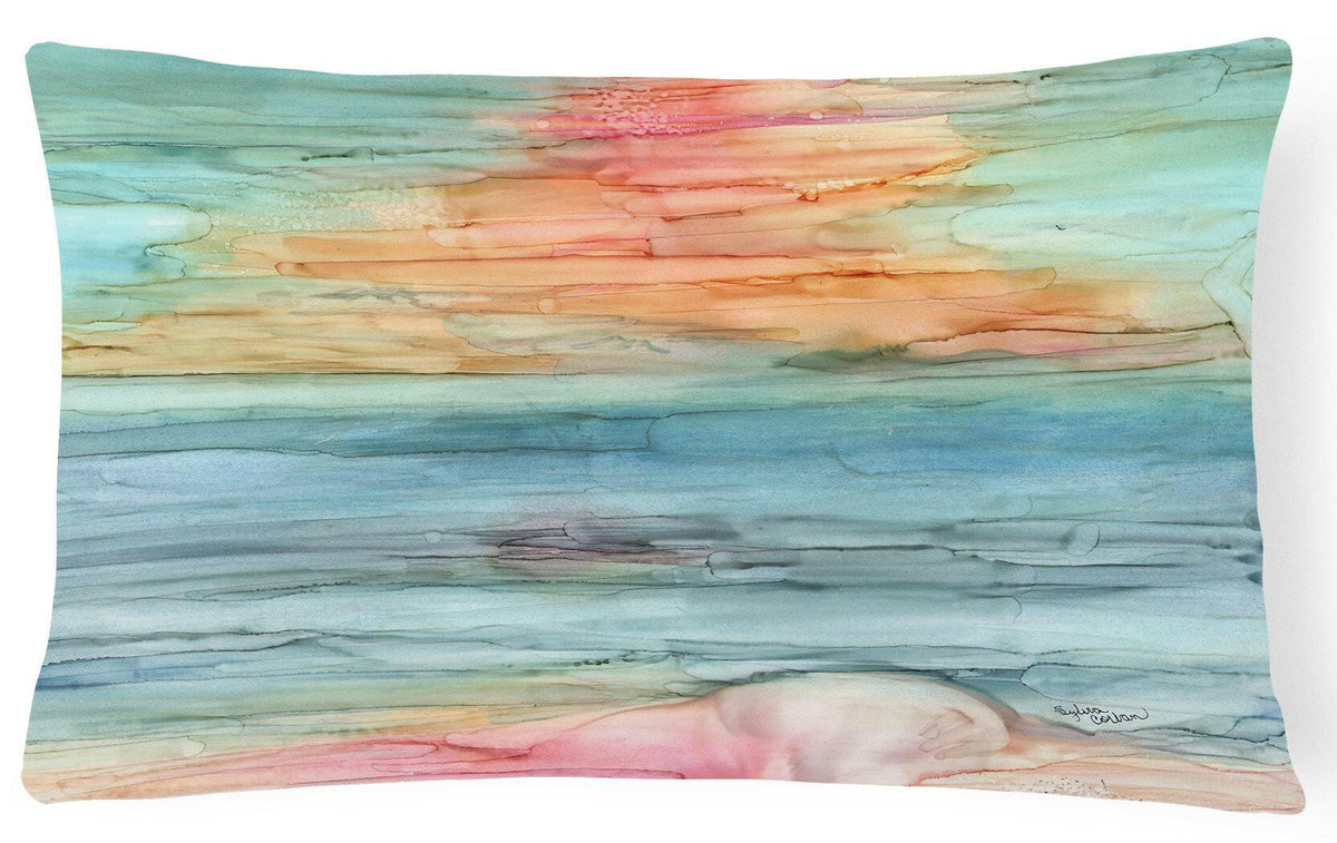 Abstract Rainbow Fabric Decorative Pillow 8979PW1216 by Caroline&#39;s Treasures