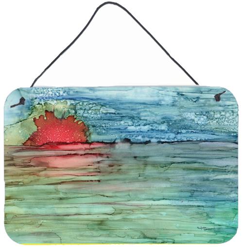 Abstract Sunset on the Water Wall or Door Hanging Prints 8984DS812 by Caroline&#39;s Treasures