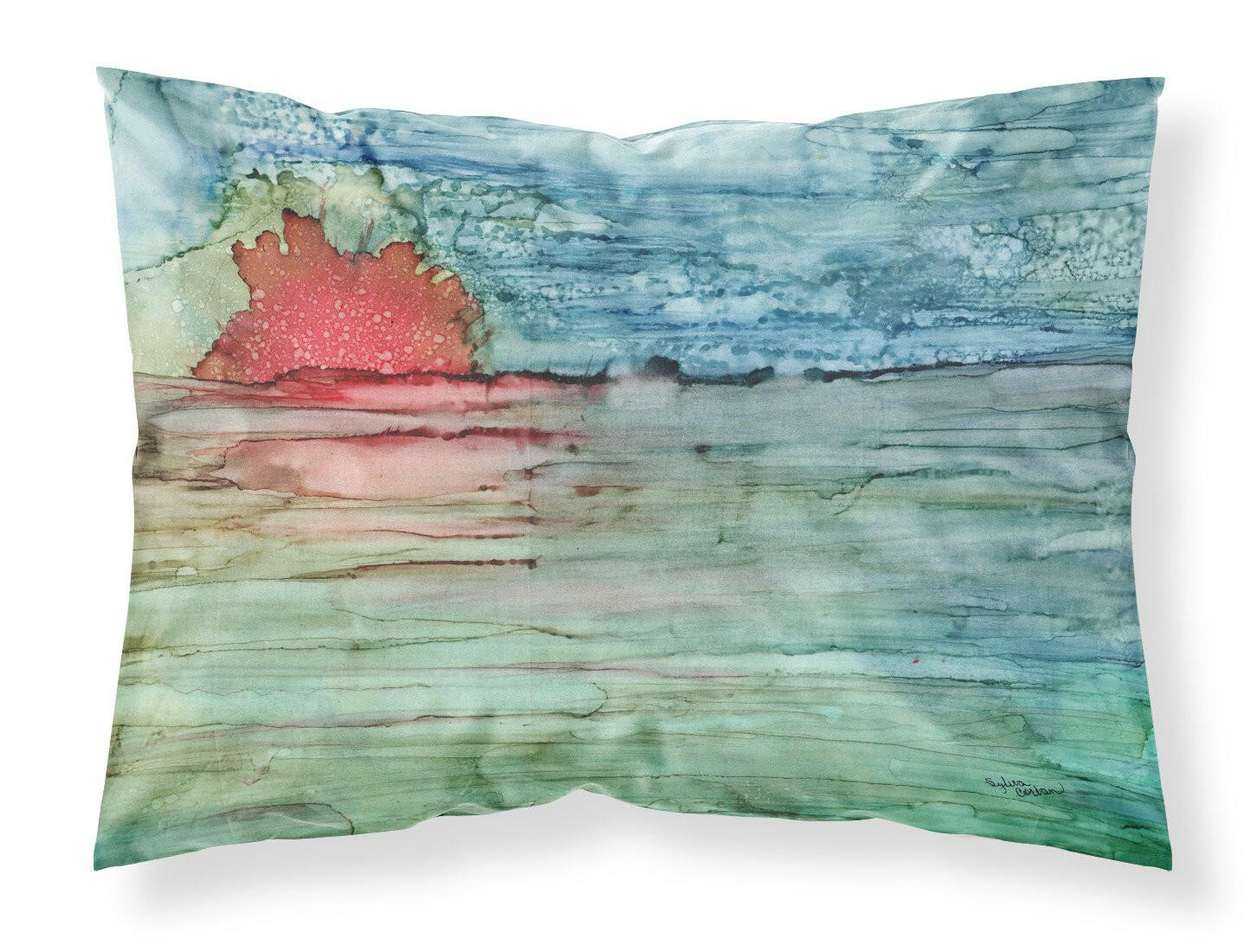 Abstract Sunset on the Water Fabric Standard Pillowcase 8984PILLOWCASE by Caroline's Treasures